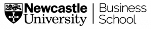 A simple, black silhouette of a tree with branches and leaves, set against a plain white background.