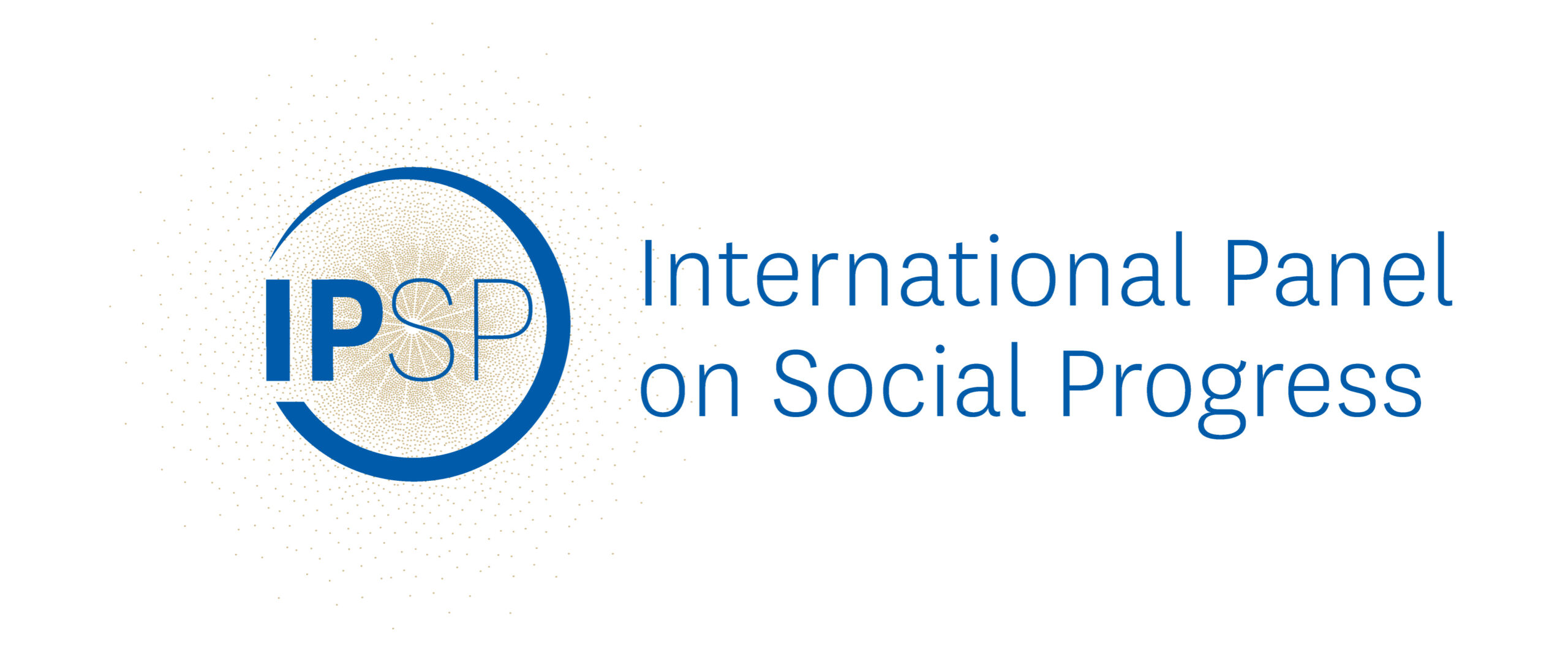 Logo of the International Panel on Social Progress, featuring the acronym IPSP and the full name in blue text.